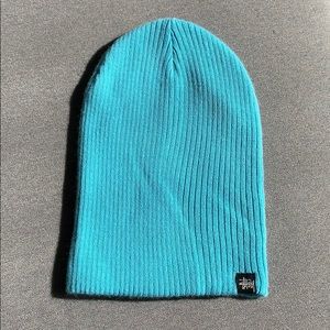Stussy turquoise blue slouchy beanie. NWOT